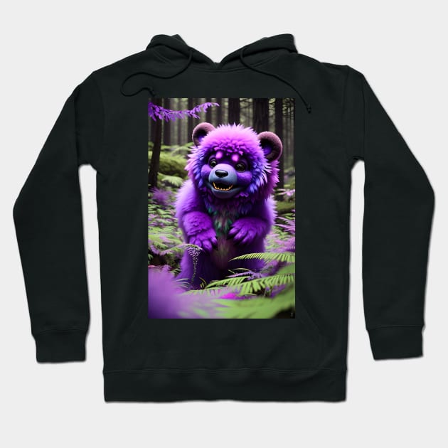 Cute Fluffy Monster 001 Hoodie by PurplePeacock